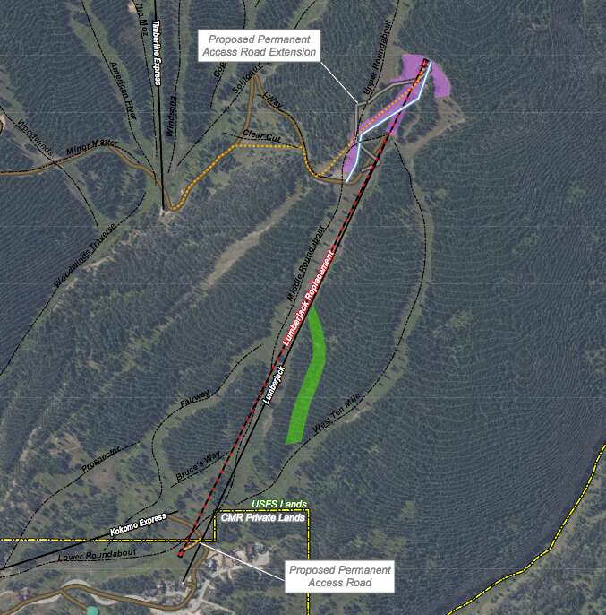 Copper Mountain Resort plans to replace and extend Lumberjack lift to
